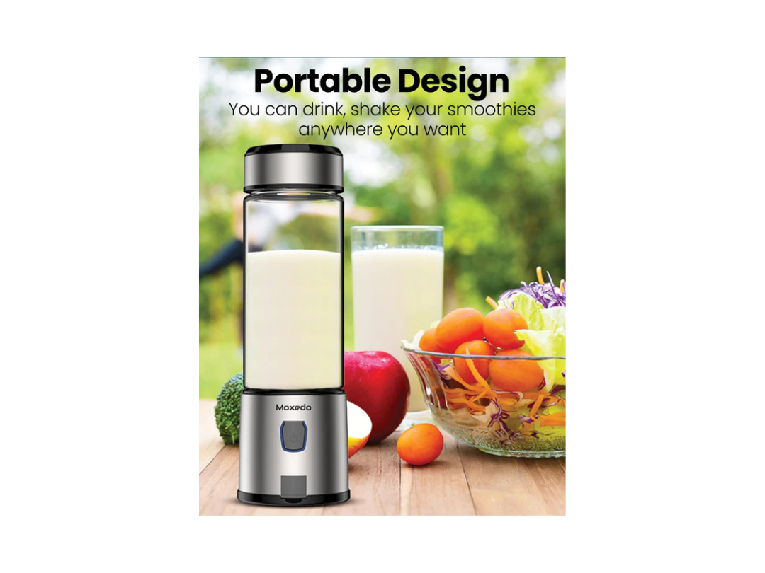 Moxedo Portable Juicer Blender - USB Rechargeable, 15oz, Black Moxedo Portable Juicer Blender - USB Rechargeable, 15oz, Black
